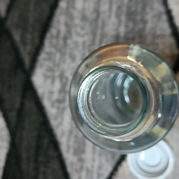 STARBUCKS 2020 IRIDESCENT EMBOSSED  GLASS SIGNATURE LOGO WATER BOTTLE - Picture 9 of 11